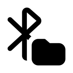 phone automatically includes bluetooth folder vector image