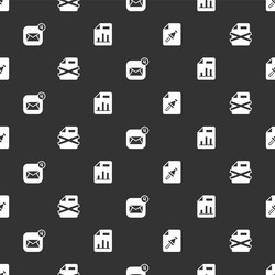 set note paper with push button delete file vector image