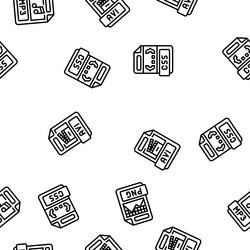 file format document seamless pattern vector image