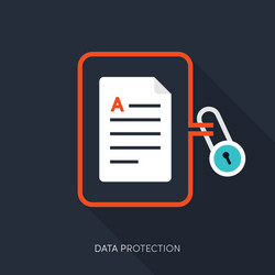 internet security and data protection concept vector image