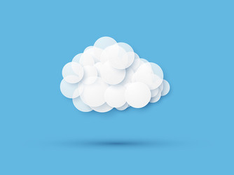 Blue sky with clouds abstract background Vector Image