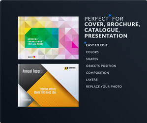 presentation abstract set of modern vector image