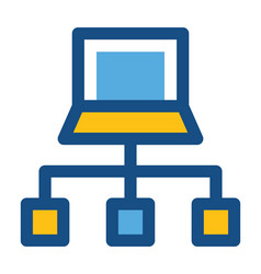 network connection icon vector image