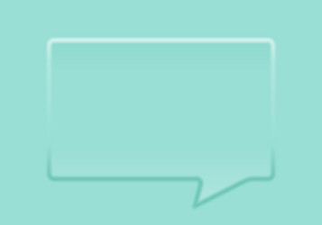 speech bubble big rectangular shape with round vector image