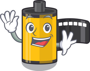 super cool camera roll isolated with character vector image