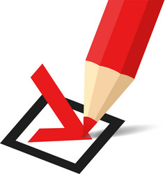Tick Mark on Checkbox vector image