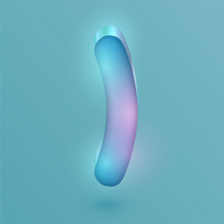 3d realistic neon character vector image