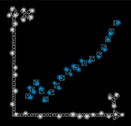 flare mesh wire frame function plot with vector image