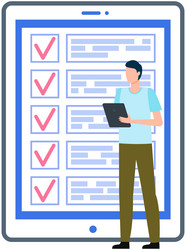 month scheduling to do list time management app vector image