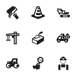 set of 9 editable structure icons includes vector image