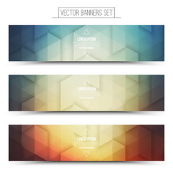 3d technology web banners Royalty Free Vector Image