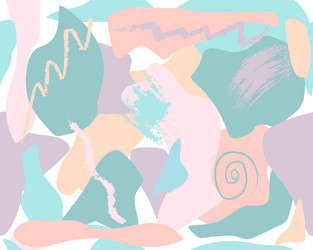 abstract background with coloured shapes line vector image