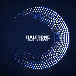 abstract dotted circles dots in circular form vector image