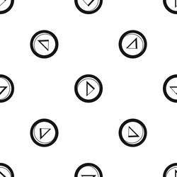 cursor to right in circle pattern seamless black vector image