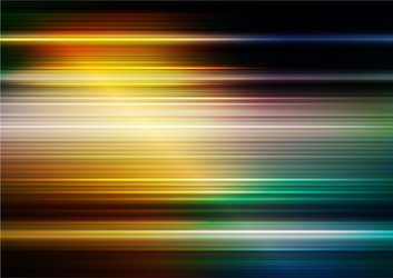 horizontal speed lines with lighting and colorful vector image