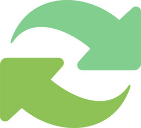 refresh reload rotate repeat flat color icon vector image