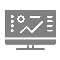 software solid icon computer vector image