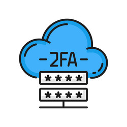Two-Factor Authentication Icon vector image