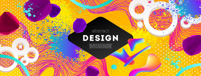 Dynamic Multicolored Shape Pattern vector image