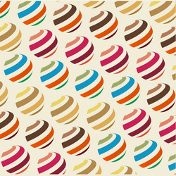 retro sphere pattern vector image