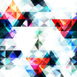 Geometric Triangular Grunge Pattern vector image