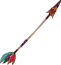 arrow of boho style design vector image
