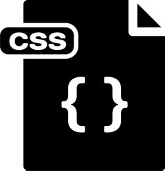 black css file document download button icon vector image