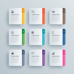 Data Index Paper Templates vector image