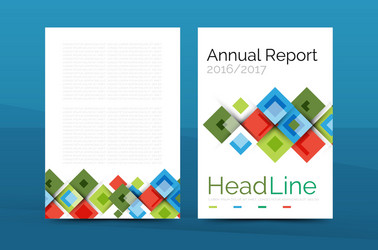 set of front and back a4 size pages business vector image