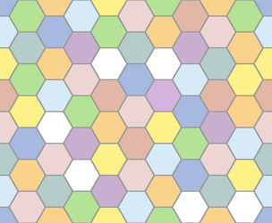 Colorful Hexagonal Pattern Background vector image