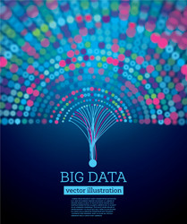 Futuristic Data Network Background vector image