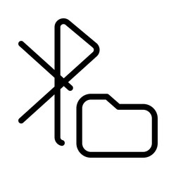 phone automatically includes bluetooth folder vector image