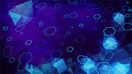 abstract polygon and hexagon background vector image