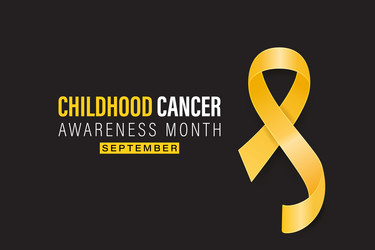 childhood cancer awareness month banner september Vector Image