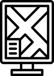 map signboard icon location and navigation vector image