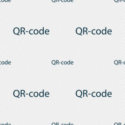 qr-code sign icon scan code symbol seamless vector image