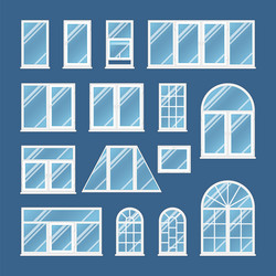 Empty room interior with open window Royalty Free Vector