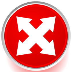 Four-Way Arrow - Resize & Align vector image