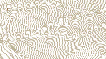 japanese background with line wave pattern vector image