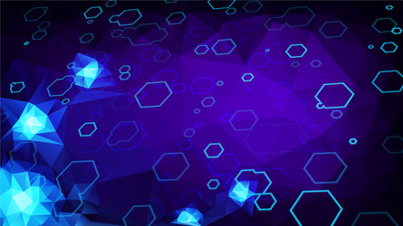 abstract polygon and hexagon background vector image