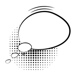 empty comic style speech bubledesign elements vector image