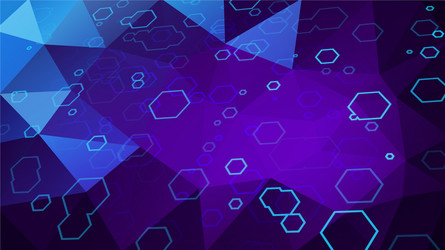 abstract polygon and hexagon background polygonal vector image