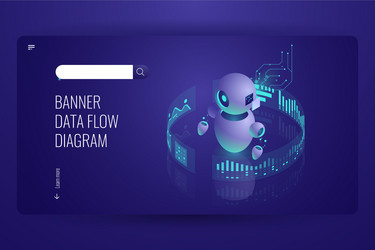 data flow diagram business helper and support vector image