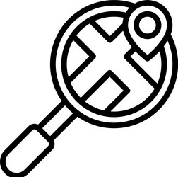 find place icon location map and navigation vector image