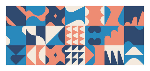 horizontal abstract pattern design vector image