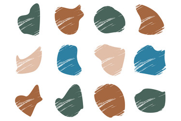 grunge blobs fluid shapes pictogram symbol visual vector image