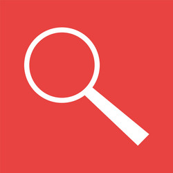 magnifier icon for websites and apps image vector image