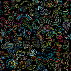 swirl background seamless pattern for your design vector image