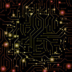 circuit electronic pattern background vector image