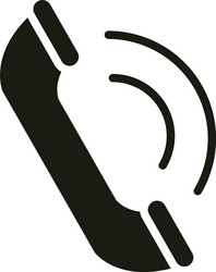 mobile application telephone call web button menu vector image